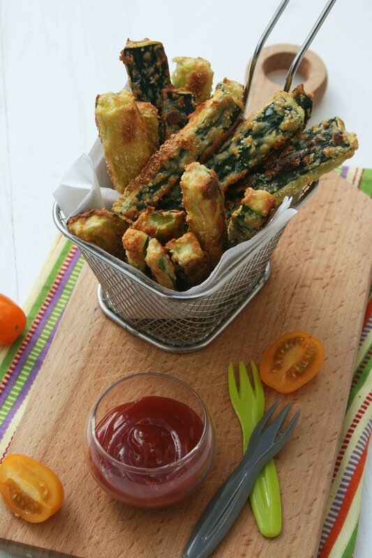 Frites de courgettes - passion culinaire 1