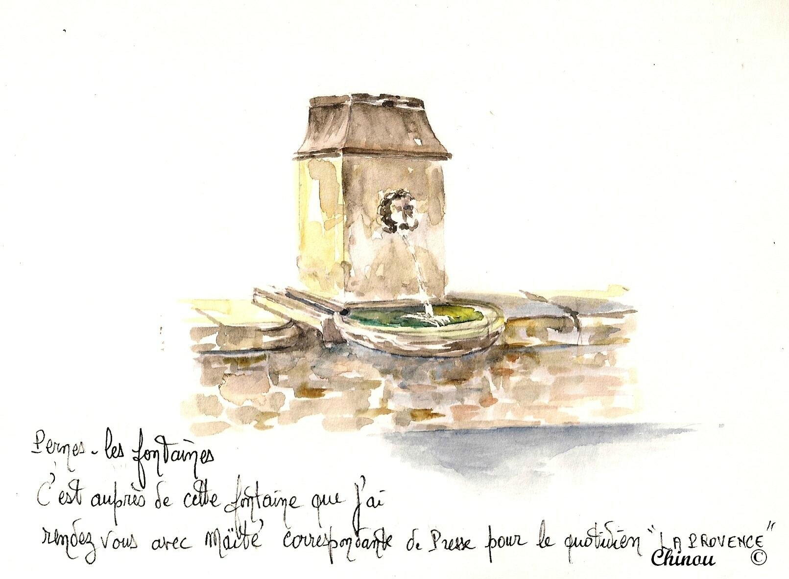 Pernes les fontaines Fontaine quai de Verdun
