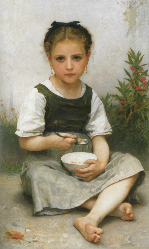 Photo-tableau--Dejeunerdumatin_William-Adolphe_Bouguereau-1887