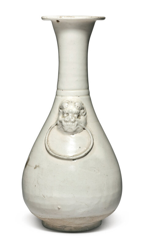 A 'Cizhou'-type white-glazed handled vase, Song-Yuan dynasty (960-1368)