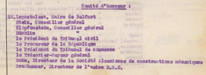 1924 10 31 CR CM Membres des Comités & budget 1 Honneur