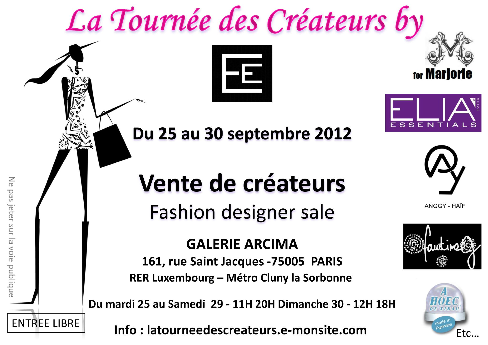 TOURNEE DES CREATEURS - ARCIMA - invitation grand public