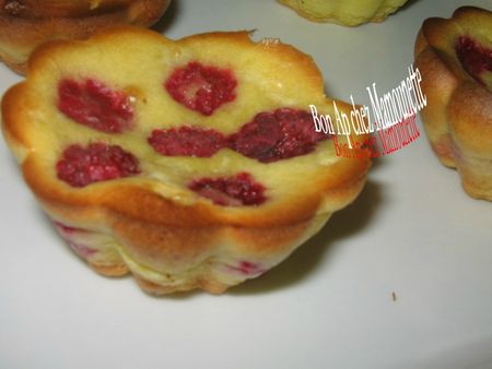 Clafoutis à la crème aux framboises du jardin 006