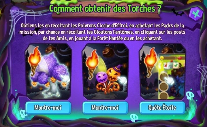 SR-La forêt hantée-obtenir torches