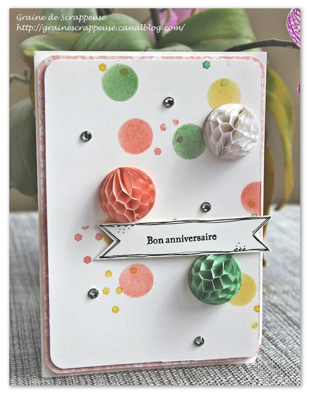 Carte anniversaire Stampin'up