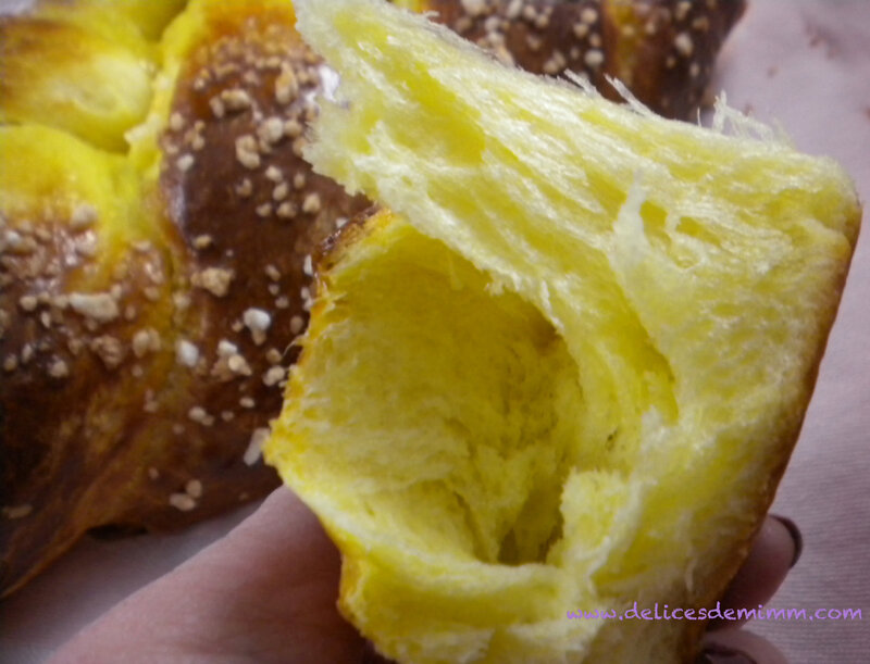 Brioche tressée au sucre 4