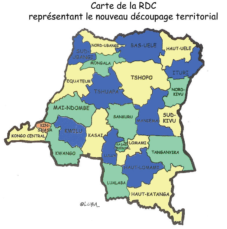 La Carte De La Rdc  imvt