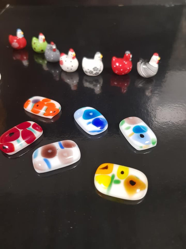 fèves en verre- atelier gontel et dupin