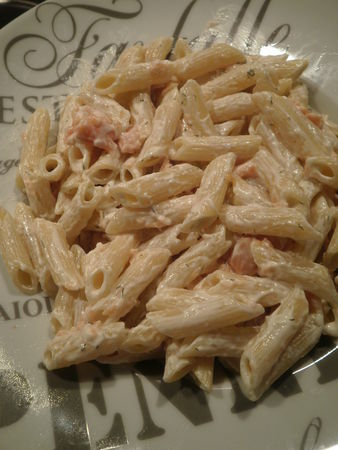 Penne à la crème et au saumon fumé. recettes legumes Penne à la crème de parmesan, inspirée par Jean François Piège