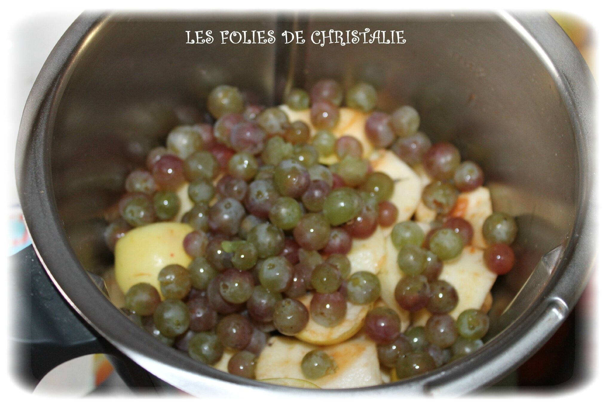 Compote pommes raisins (Thermomix) Les folies de Christalie ou