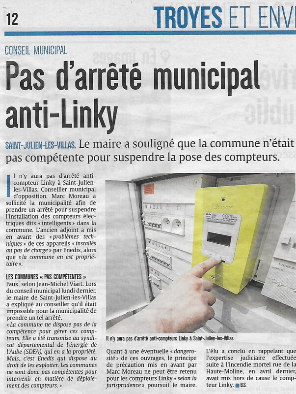 Linky au Conseil du 11 juin 2018