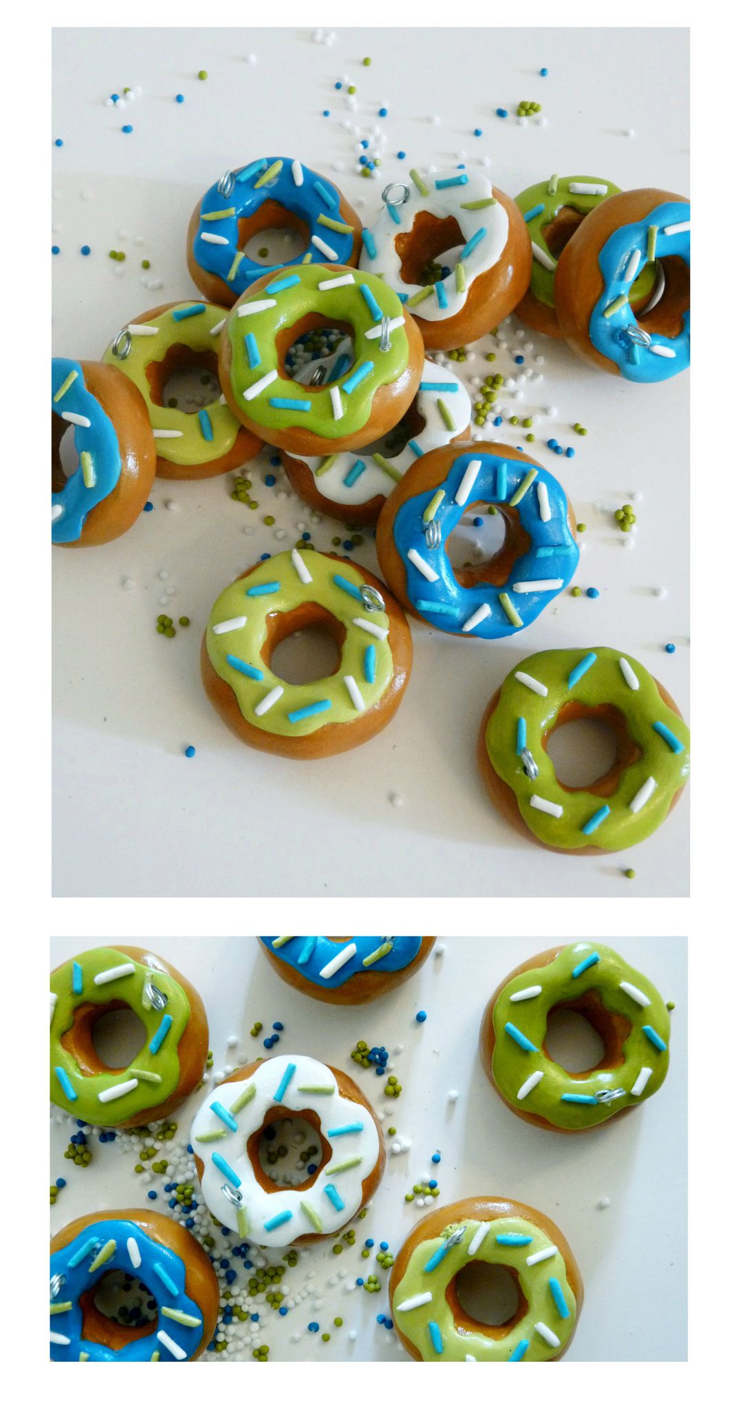 Donuts aux couleurs d'un mariage