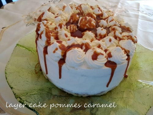 layer cake pommes caramel 1