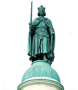 colonne du Trône - roi Saint-Louis - modifié