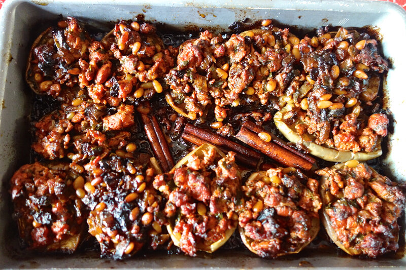 aubergines farcies d'Ottolenghi