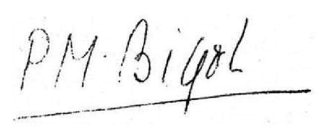 BIGOT général signature