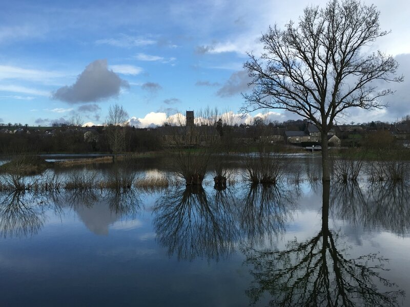 inondation crue 14 février 2016 Tirepied Sée