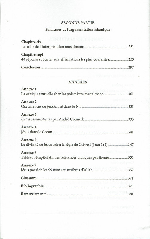 Lcons00062 - La Divinité du Christ face à l'Islam - Rémi Gomez - Sommaire 1 -CCI_000817