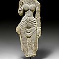 A standing granite torso of Devi, Southern India, <b>Chola</b> <b>period</b>, 12th-13th century