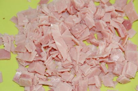 Tranches de jambon blanc en dés