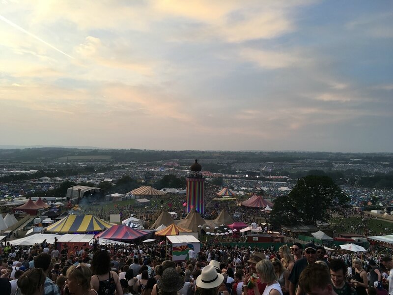 Francois Groualle festival Glastonbury The Park Rubbon Tower 2017 site