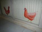 les poules de la salle de bain