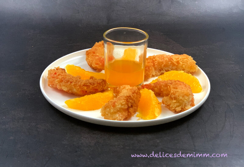 Crevettes croustillantes au caramel d’orange 4