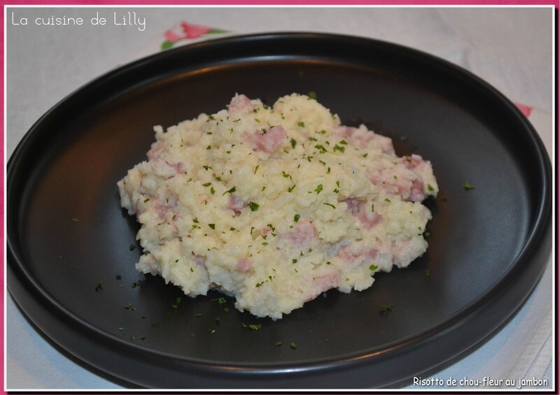 Risotto de chou fleur au jambon