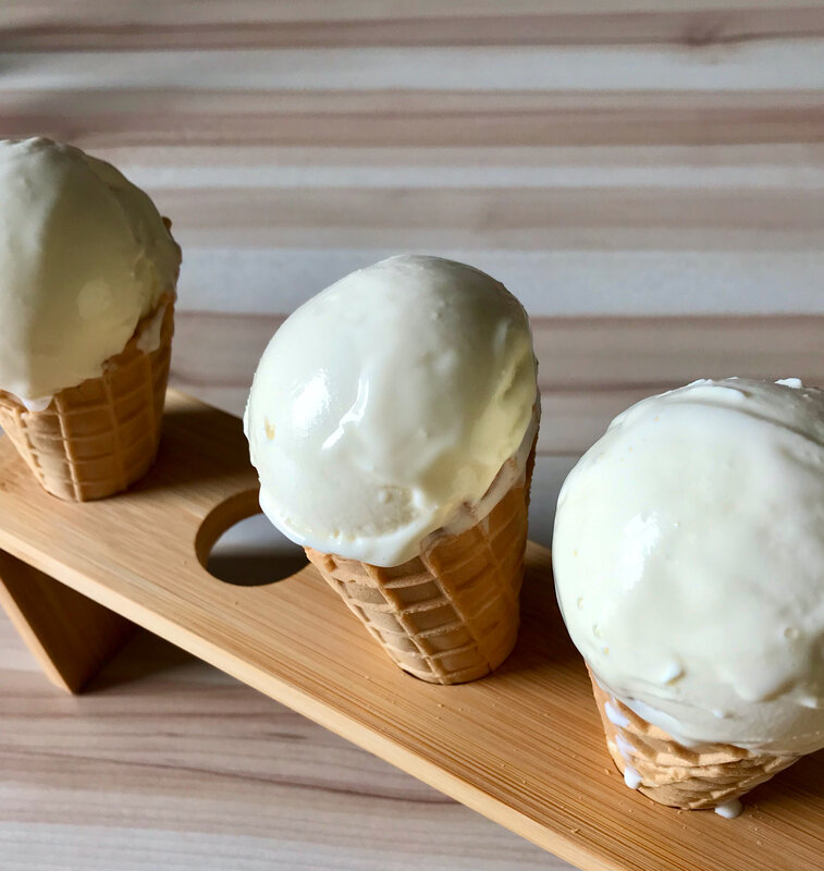 cornets de glace à la verveine-citronnelle