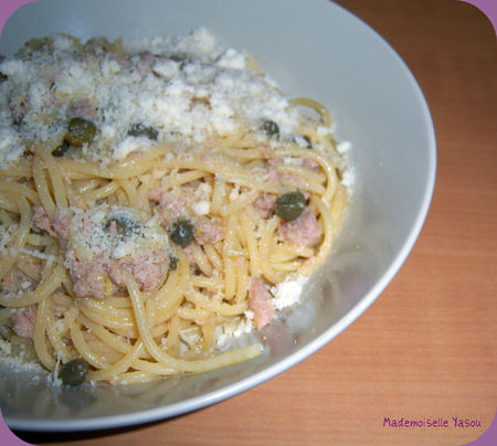 Pâtes au thon et aux câpres recettes Rien que pour ...