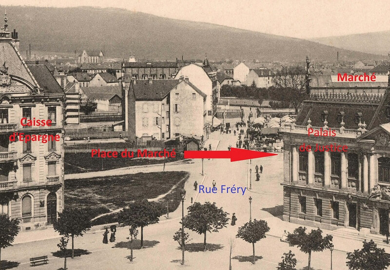 Belfort CPA Rue Fréry BF 1907 extrait