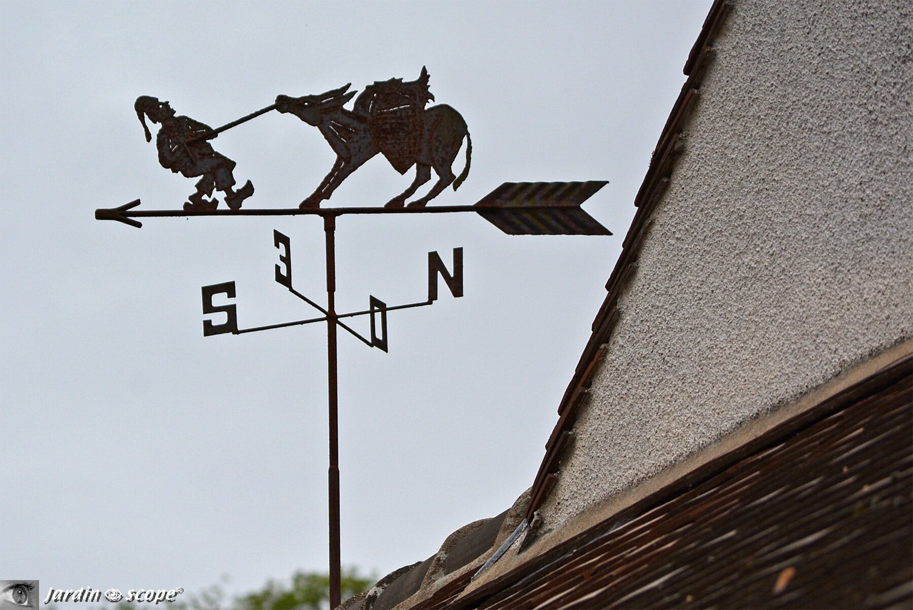 Girouette l'âne et le meunier - Sentier des moulins Olivet