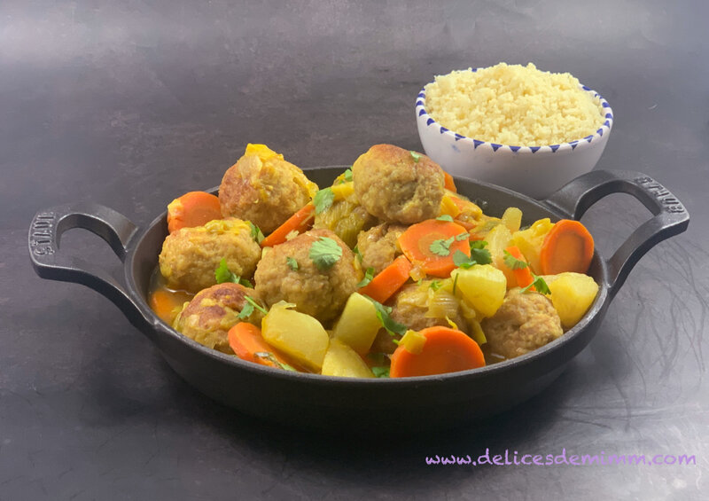 Tajine de légumes d’hiver aux boulettes caramélisées