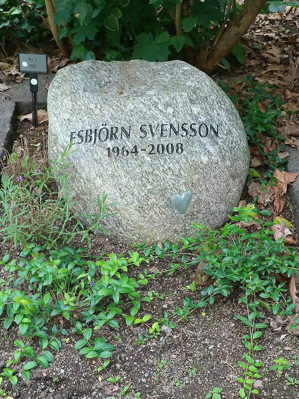 Esbjörn Svensson's gravestone