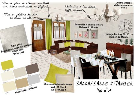 PLANCHE DECO - Salon Salle à manger - Vue n°1