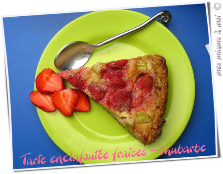 recettes dessert Tarte de rhubarbe comme un gâteau