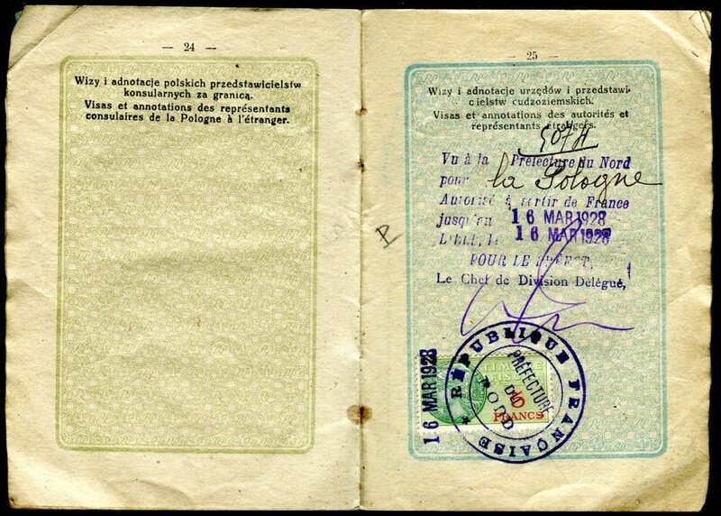 5 francs visa 1928