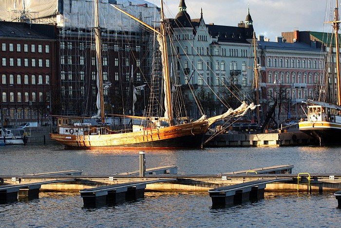 Bateaux et port d'Helsinki