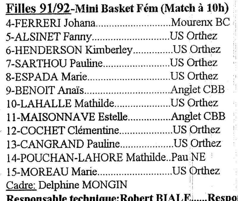 2003-03-28 - Convocation sélection 91-64 départementale Benjamines - 058