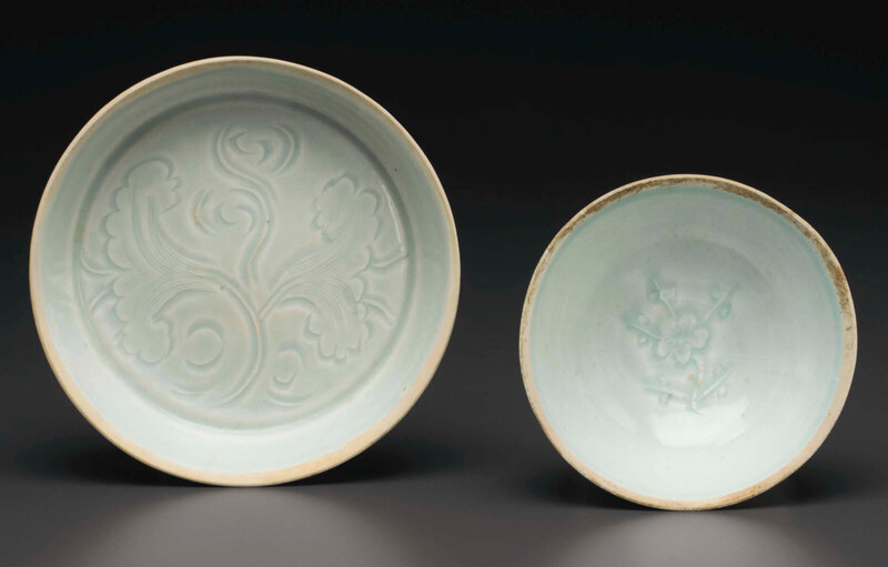 Two Qingbai vessels, Southern Song-Yuan Dynasty, 12th-13th century