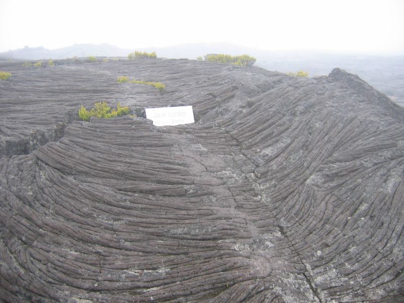 Lave cordée, le Piton de la Fournaise, La Réunion