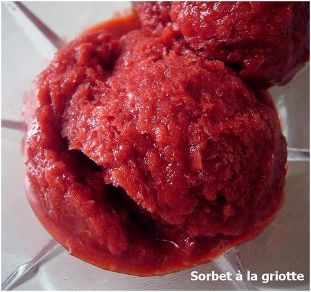 Sorbet à la griotte
