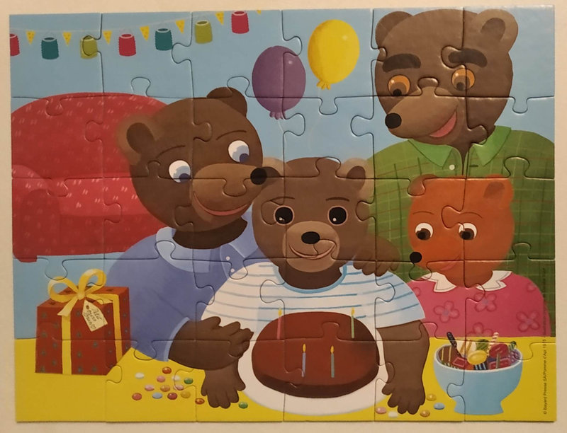 puzzle petit ours brun 4 ans 30 piéces