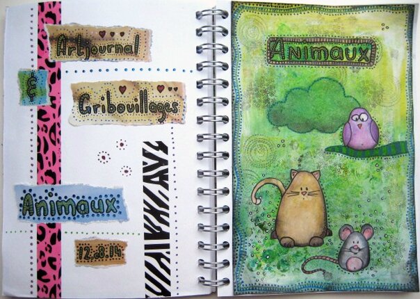 artjournal gribouillages animaux