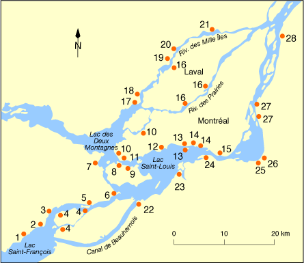 carte lac st louis