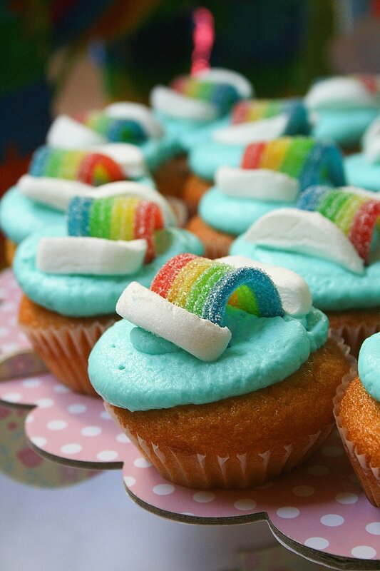 Rainbow cupcakes - cupackes arc en ciel 1-2