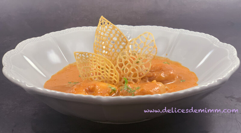Scampis à la diablotine
