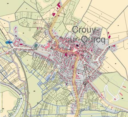 Carte Crouy-sur-Ourcq 2012