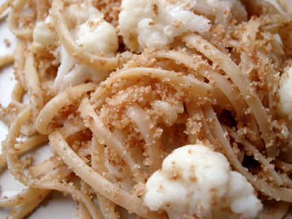 Linguine à la chapelure et au chou-fleur recettes plats Orechiette à la chapelure