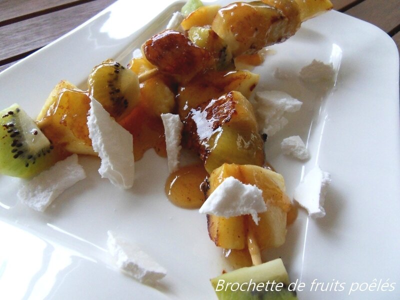 Brochette de fruits poêlés3